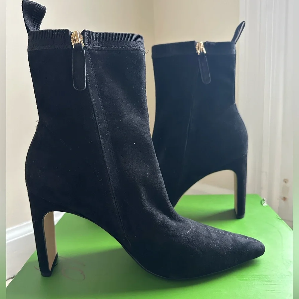 NWB Kate Spade Down Under Stretch Suede Booties - Size 7 - Picture 3 of 16